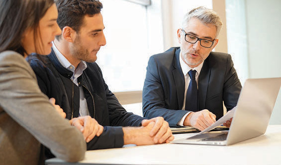 A group of professionals in a meeting.